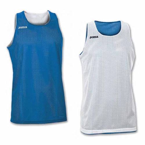 Camisetas Baloncesto reversibles Joma Aro Basket unisex azul blanco