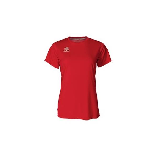 Camiseta manga corta mujer Luanvi Pol rojo